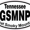 Oval Great Smoky Mountains Sticker