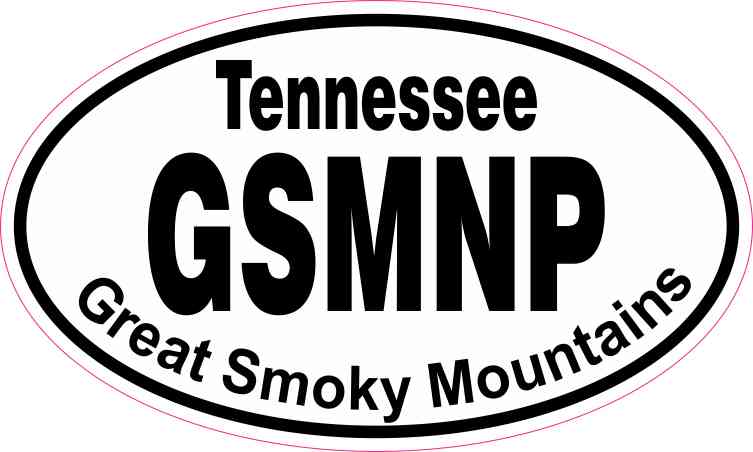 Oval Great Smoky Mountains Sticker