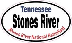 Oval Stones River Sticker