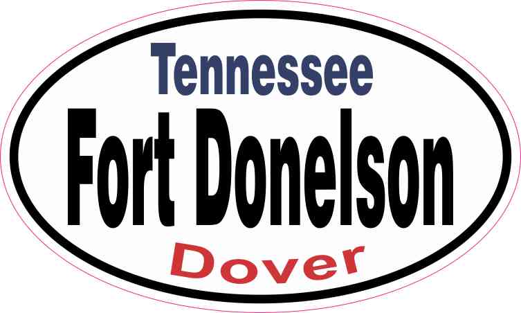 Oval Fort Donelson Sticker