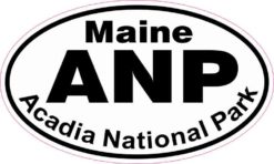 Oval Acadia National Park Sticker