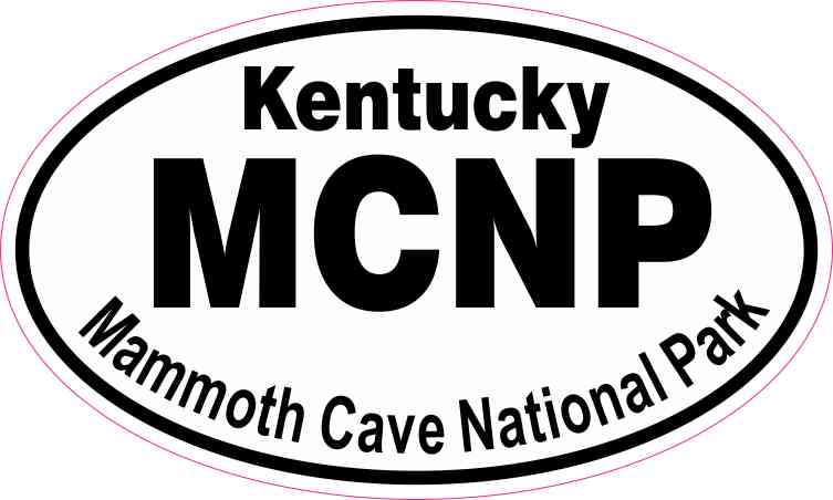 Oval Mammoth Cave National Park Sticker