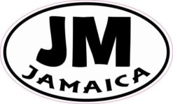 Oval Jamaica Sticker