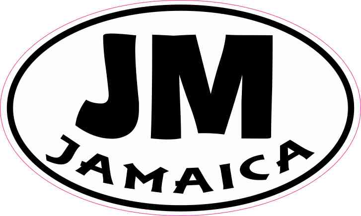 Oval Jamaica Sticker