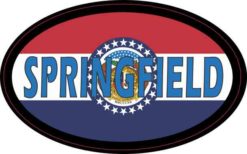 Oval Missouri Flag Springfield Sticker