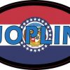 Oval Missouri Flag Joplin Sticker
