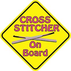 Cross Stitcher On Board Magnet