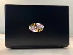 4in x 2.5in Oval Maryland Flag Rockville Sticker