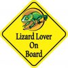 Lizard Lover On Board Magnet