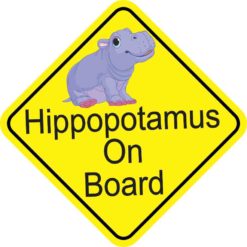 Hippopotamus On Board Magnet