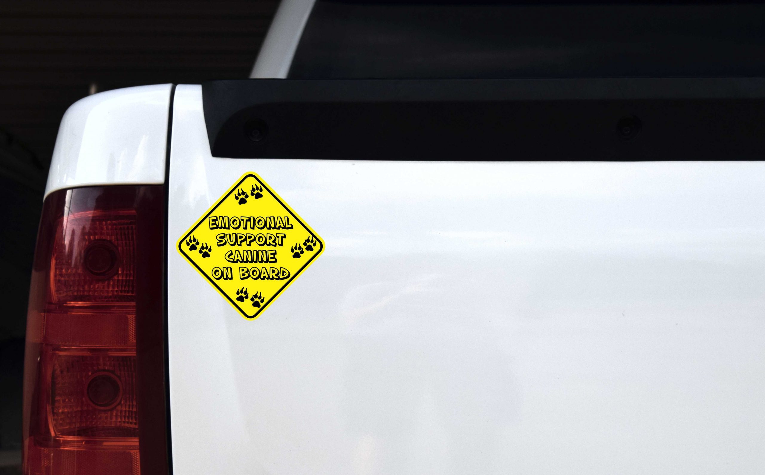 6in x 6in Emotional Support Canine on Board Magnet - Image 2