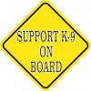 Support K-9 on Board Sticker