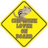 Chipmunk Lover On Board Sticker