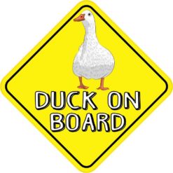 Duck On Board Magnet