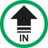 Green Circle In Arrow Sticker