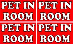 Pet in Room Stickers