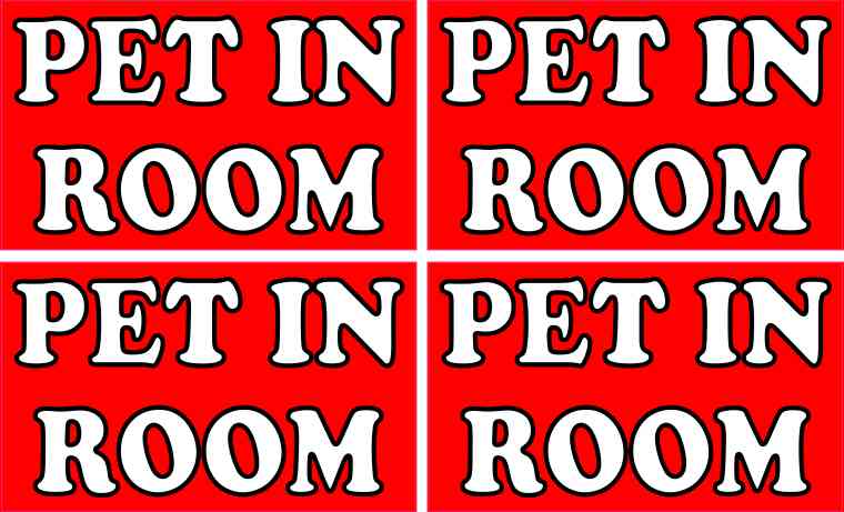 Pet in Room Stickers