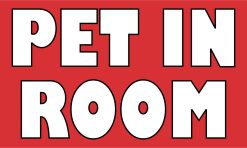 5in x 3in Pet in Room Magnet