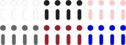 Alternative view of Assorted Colors Apple Watch Crown Button Dots