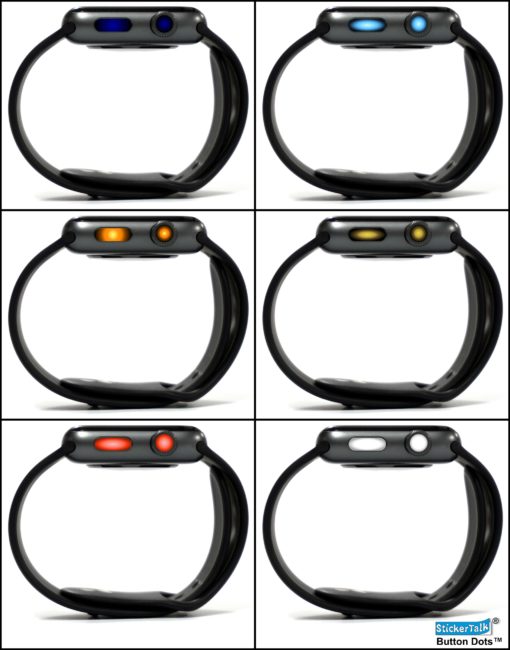 Groovy Gradient Apple Watch Crown Button Dots™ Stickers
