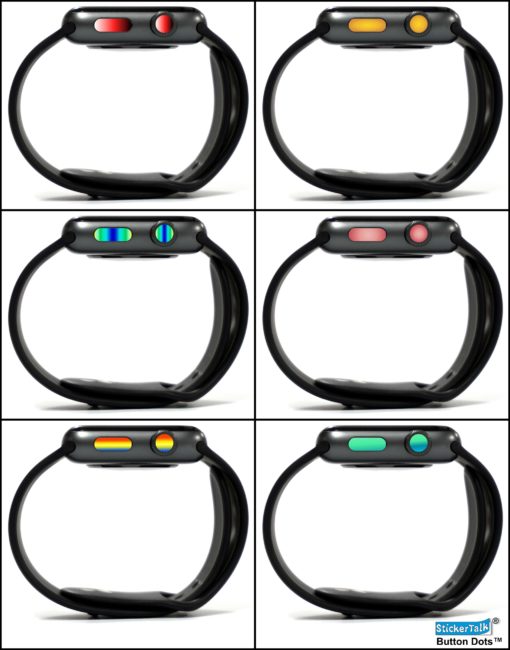 Vibrant Apple Watch Crown Button Dots™ Stickers