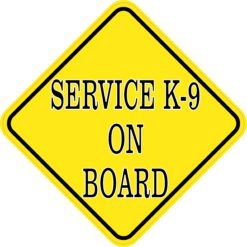 Service K-9 On Board Magnet