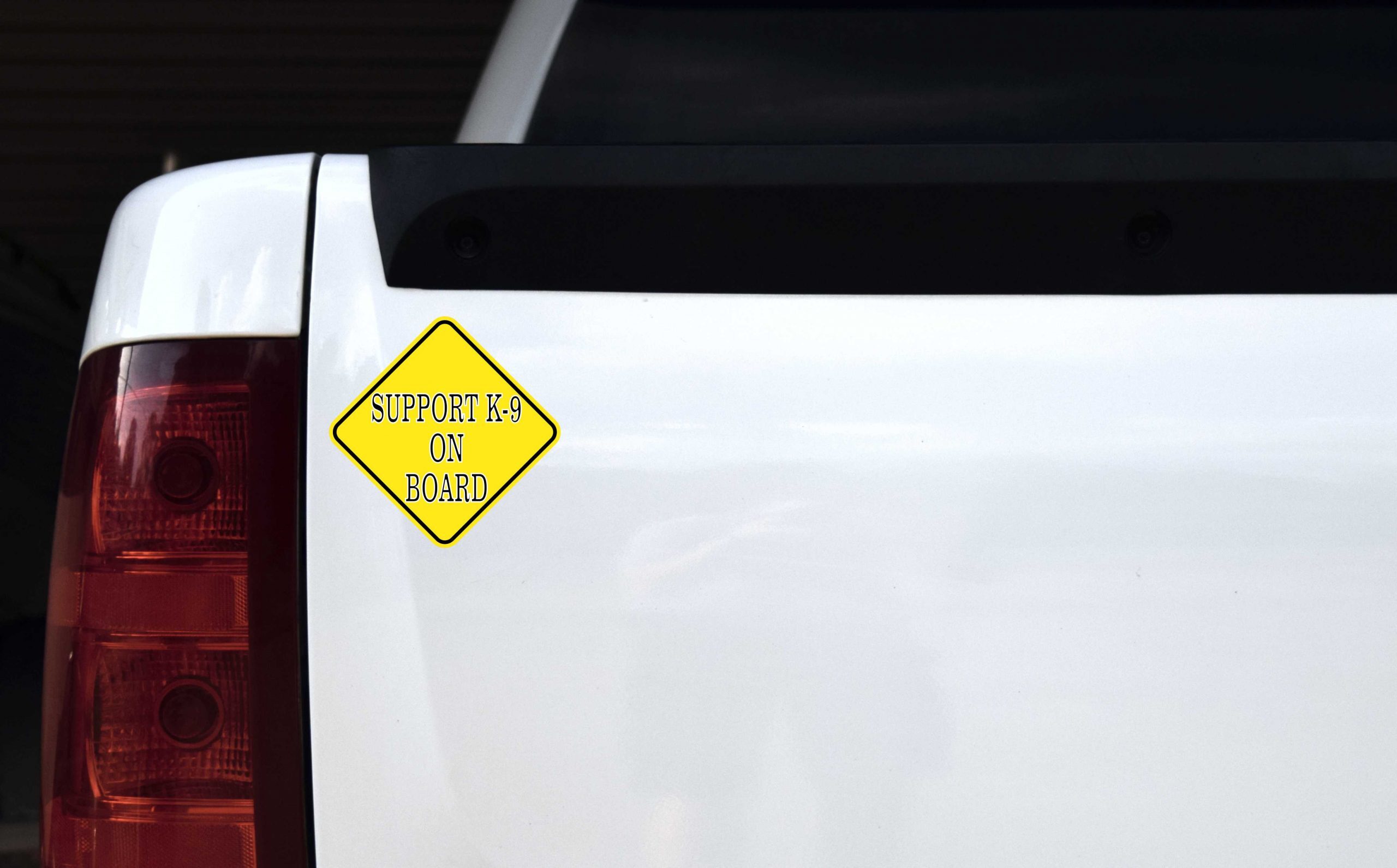 5in x 5in Support K-9 on Board Magnet - Image 2