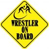 Wrestler On Board Magnet