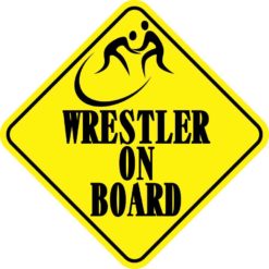 Wrestler On Board Magnet