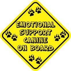 Emotional Support Canine on Board Sticker