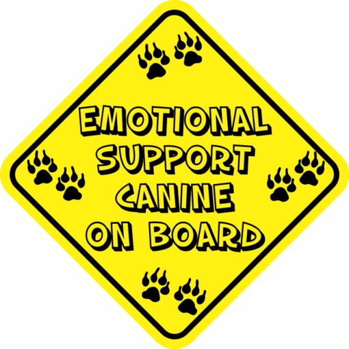 Emotional Support Canine on Board Sticker