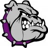 Purple Bulldog Vinyl Sticker