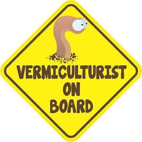 Vermiculturist On Board Sticker