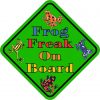 Frog Freak On Board Magnet
