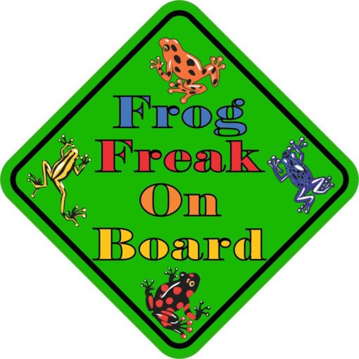Frog Freak On Board Sticker