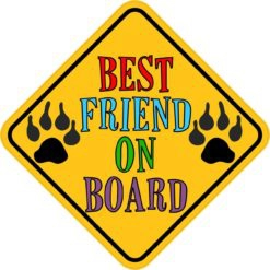 Best Friend on Board Magnet