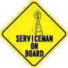 Serviceman On Board Magnet