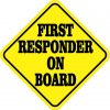 First Responder on Board Sticker