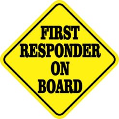 First Responder on Board Magnet