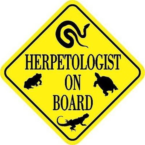 Herpetologist On Board Magnet
