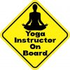 Yoga Instructor On Board Magnet