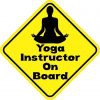 Yoga Instructor On Board Magnet