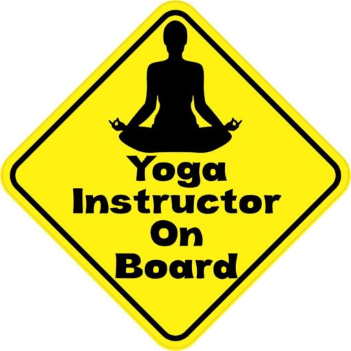 Yoga Instructor On Board Sticker