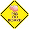 Pig on Board Sticker