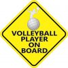 Volleyball Player On Board Magnet