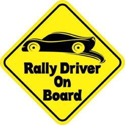 Rally Driver On Board Magnet