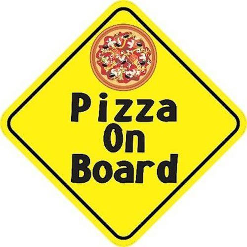 Pizza On Board Magnet