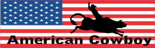 American Cowboy Vinyl Sticker