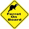 Ferret On Board Sticker