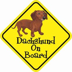Dachshund On Board Magnet